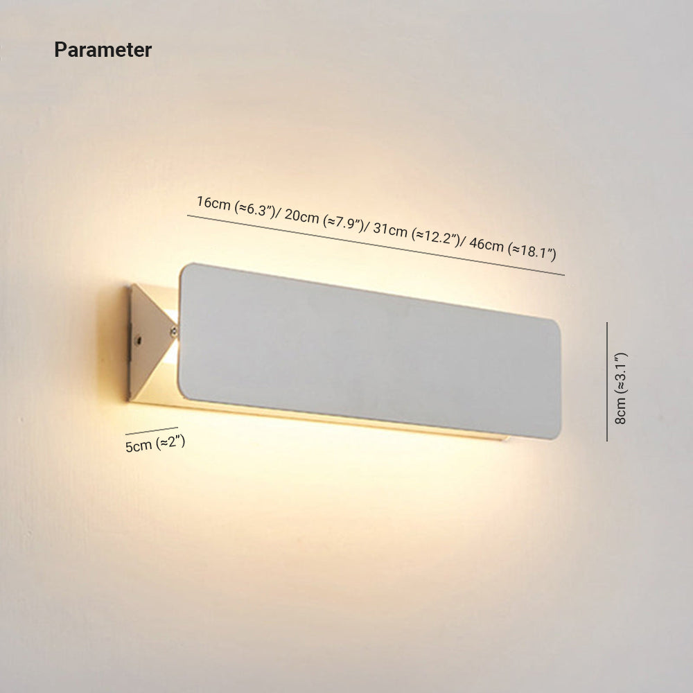 Orr LED Metal Indoor Wall Lamp Rotatable, White - Cueteks