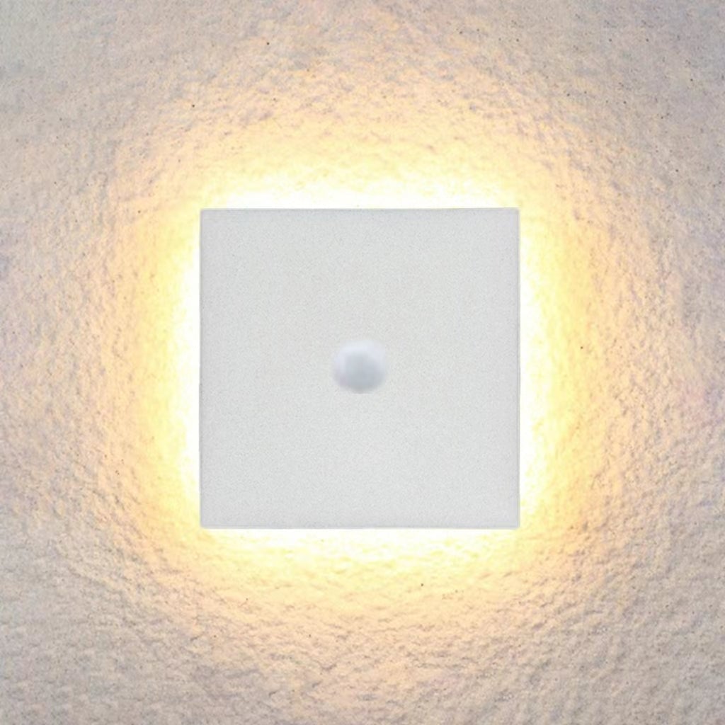 Orr Minimalist Round/Square Outdoor Wall Lamp LED Black/White - Cueteks