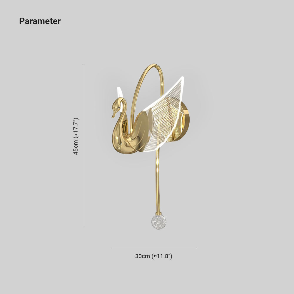 Kady Gold dimension drawing labeled 45 cm vertically and 30 cm horizontally, about 17.7 and 11.8 inches