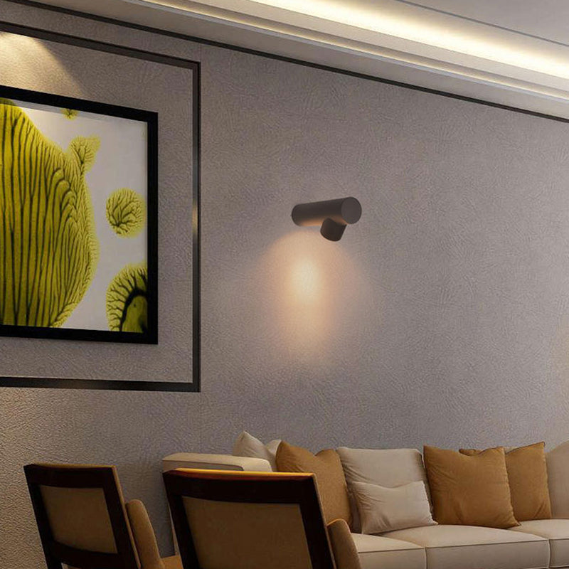 Orr Modern Waterproof Outdoor Wall Lighting, White & Black - Cueteks