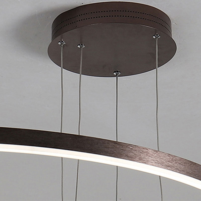 Arisha Modern Pendant Light Tir-Circle Black/Gold/Coffee Metal - Cueteks