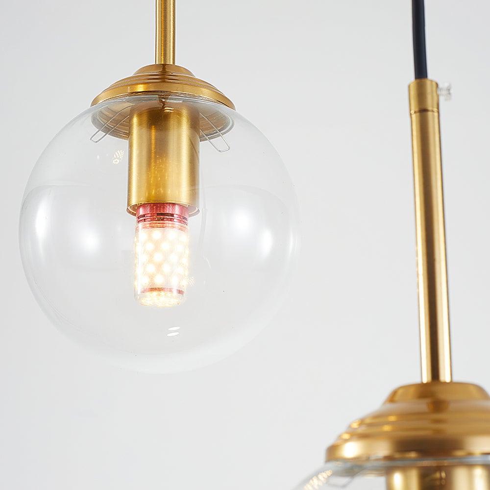 Valentina Designer Bubble Glass Pendant Light Smoke/Clear/Amber - Cueteks