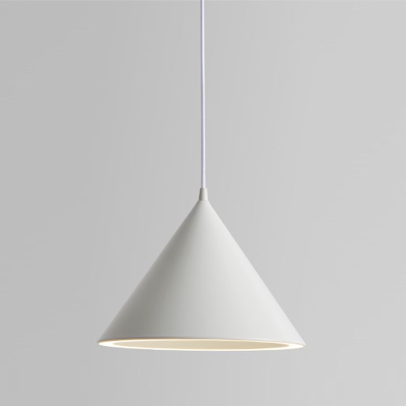 White Morandi pendant against a gray background
