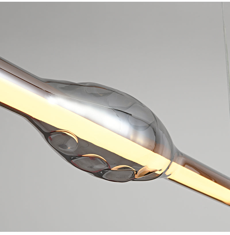 Close view of the Edge central clear form around an illuminated linear strip