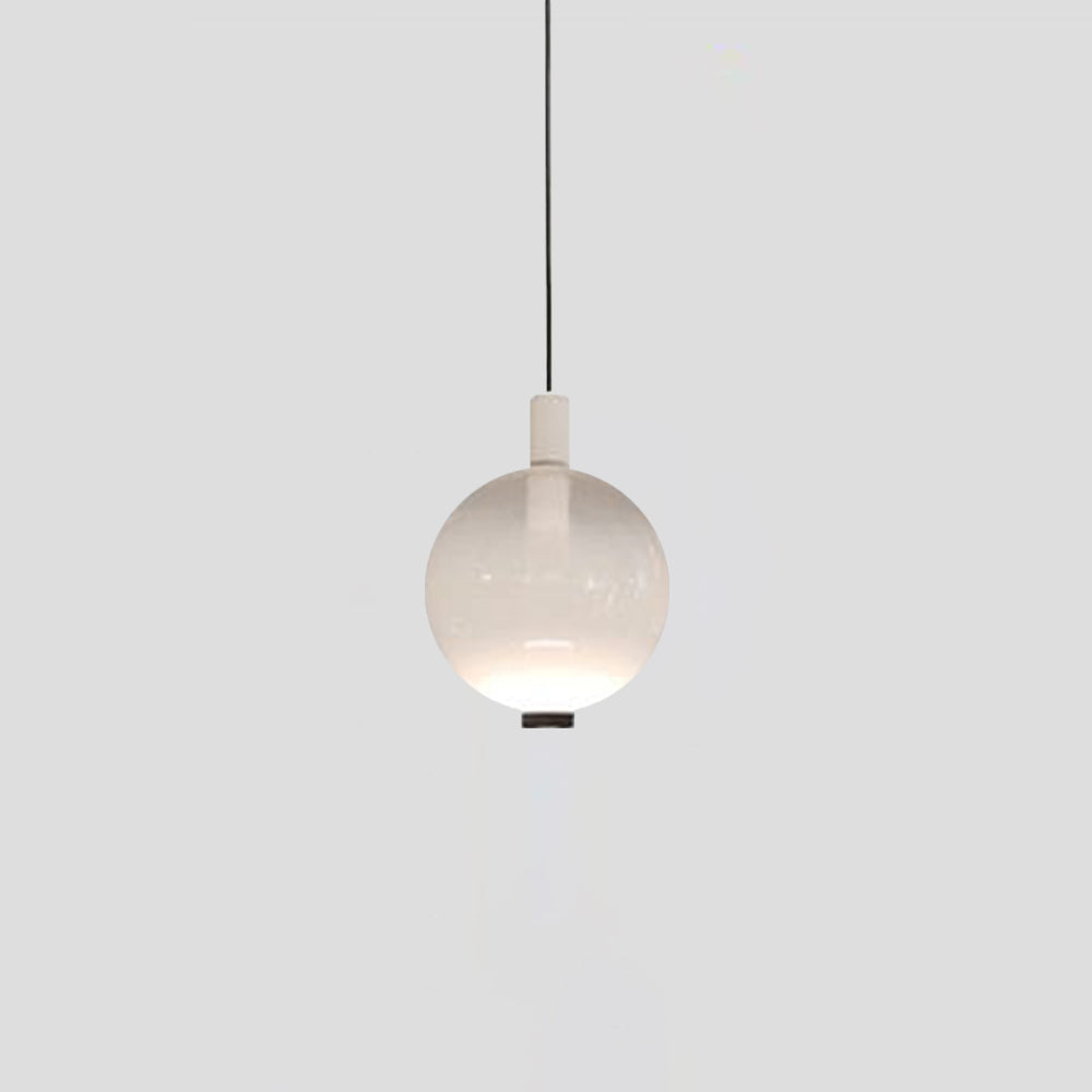 White option of Valentina glass globe pendant