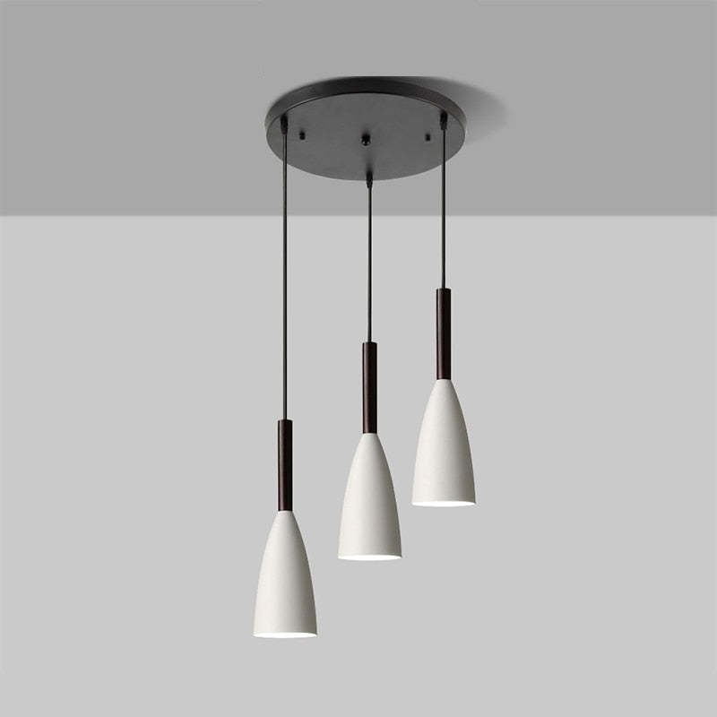 Morandi Kitchen Island Pendant Light Cluster, Wood/Metal - Cueteks