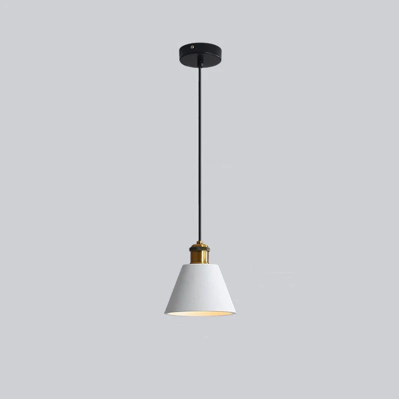 White Morandi Style B pendant with a short flared shade.
