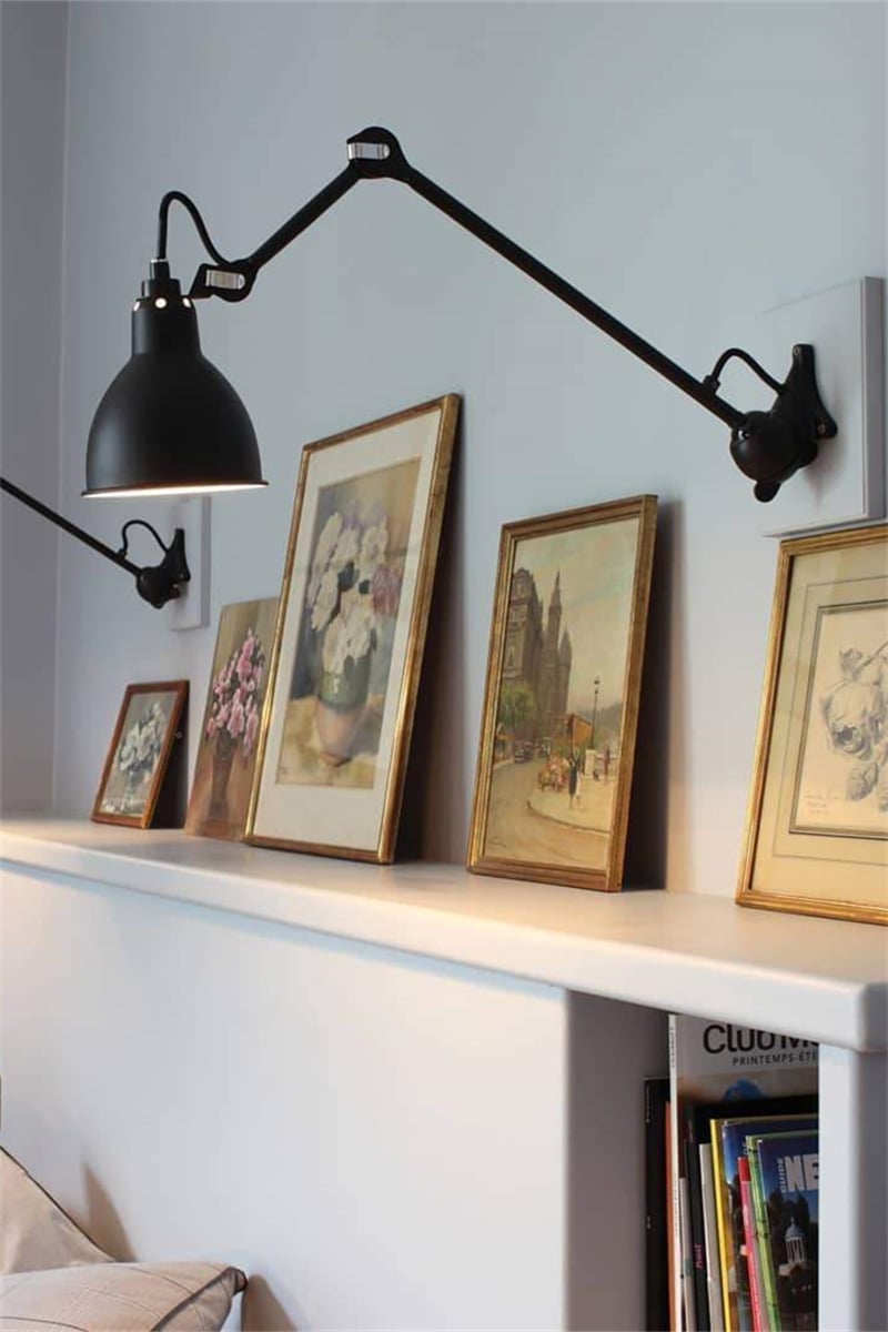 Industrial Lampe Gras Wall Light for Reading Nook - Cueteks
