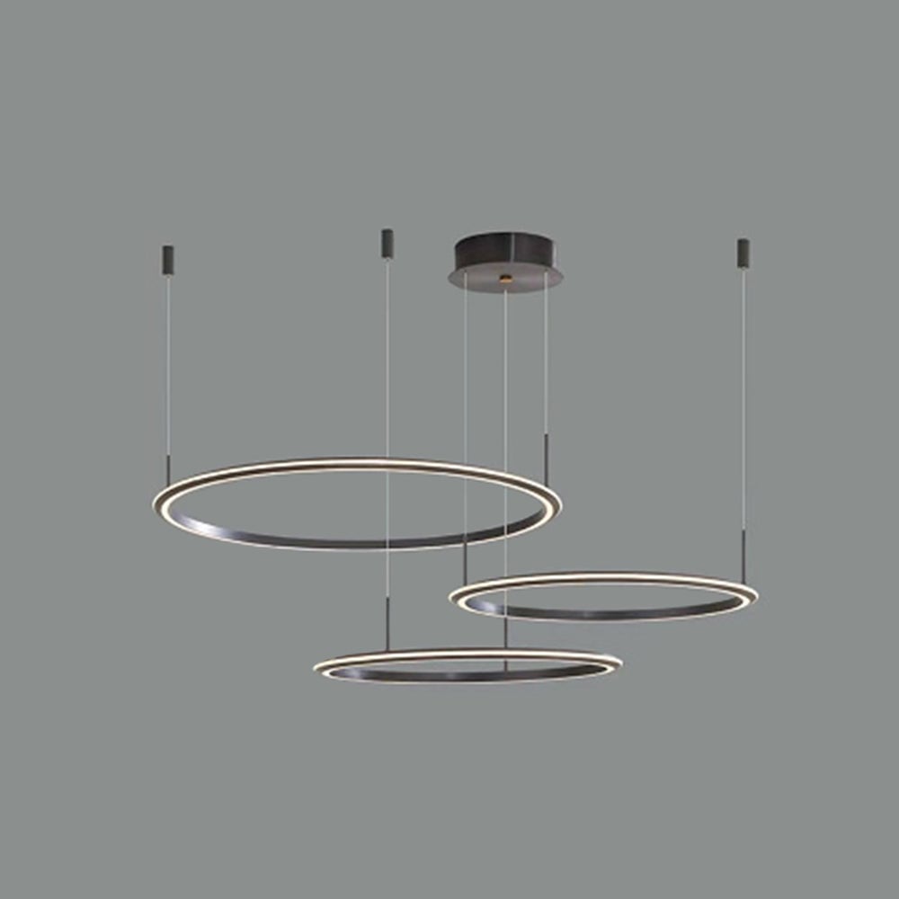 Arisha three-ring pendant with separate outer ceiling attachment points