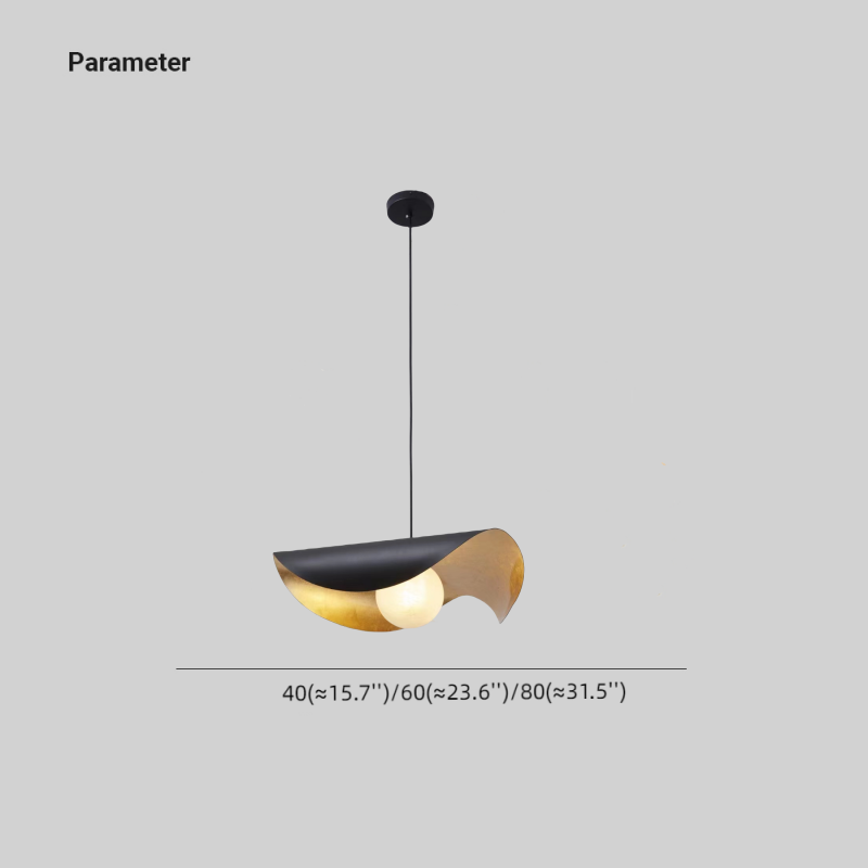 Eveline pendant diagram showing 40, 60 and 80 cm fixture widths