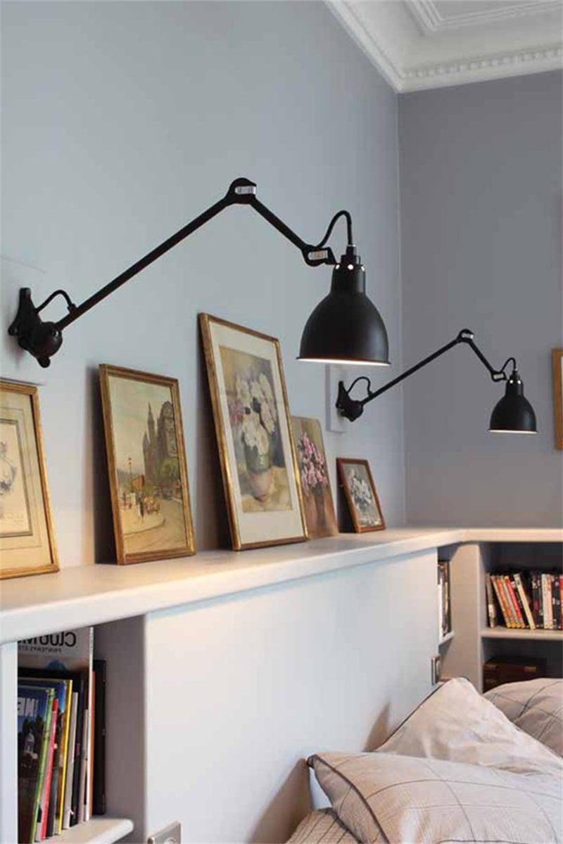 Industrial Lampe Gras Wall Light for Reading Nook - Cueteks