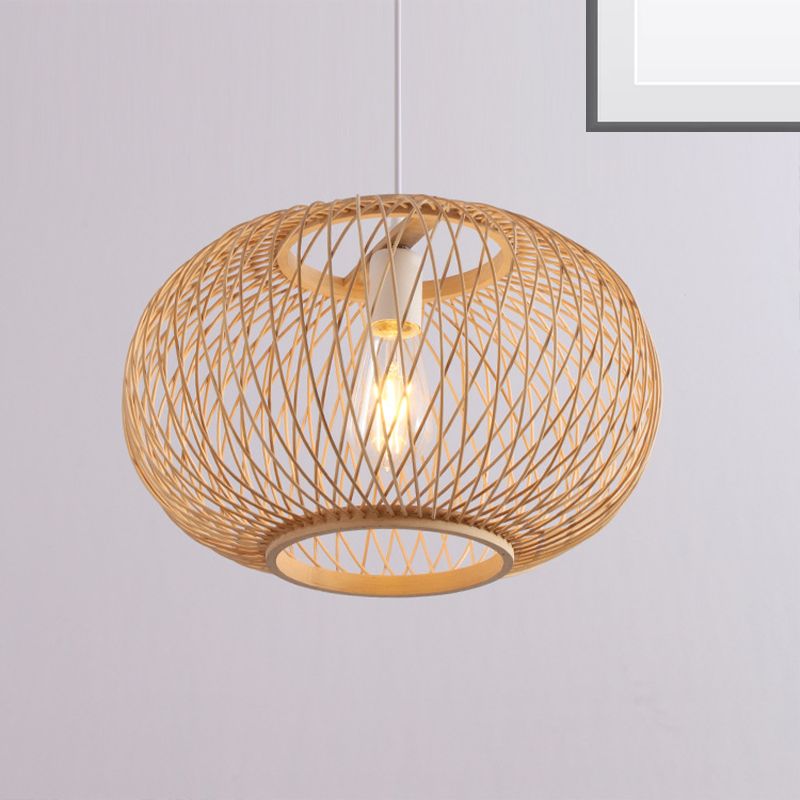Ritta 19.5 variant image showing the rounded woven-look pendant