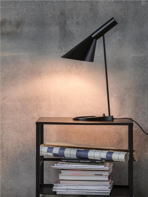 Directional Asymmetrical Metal Table Lamp for Office - Cueteks
