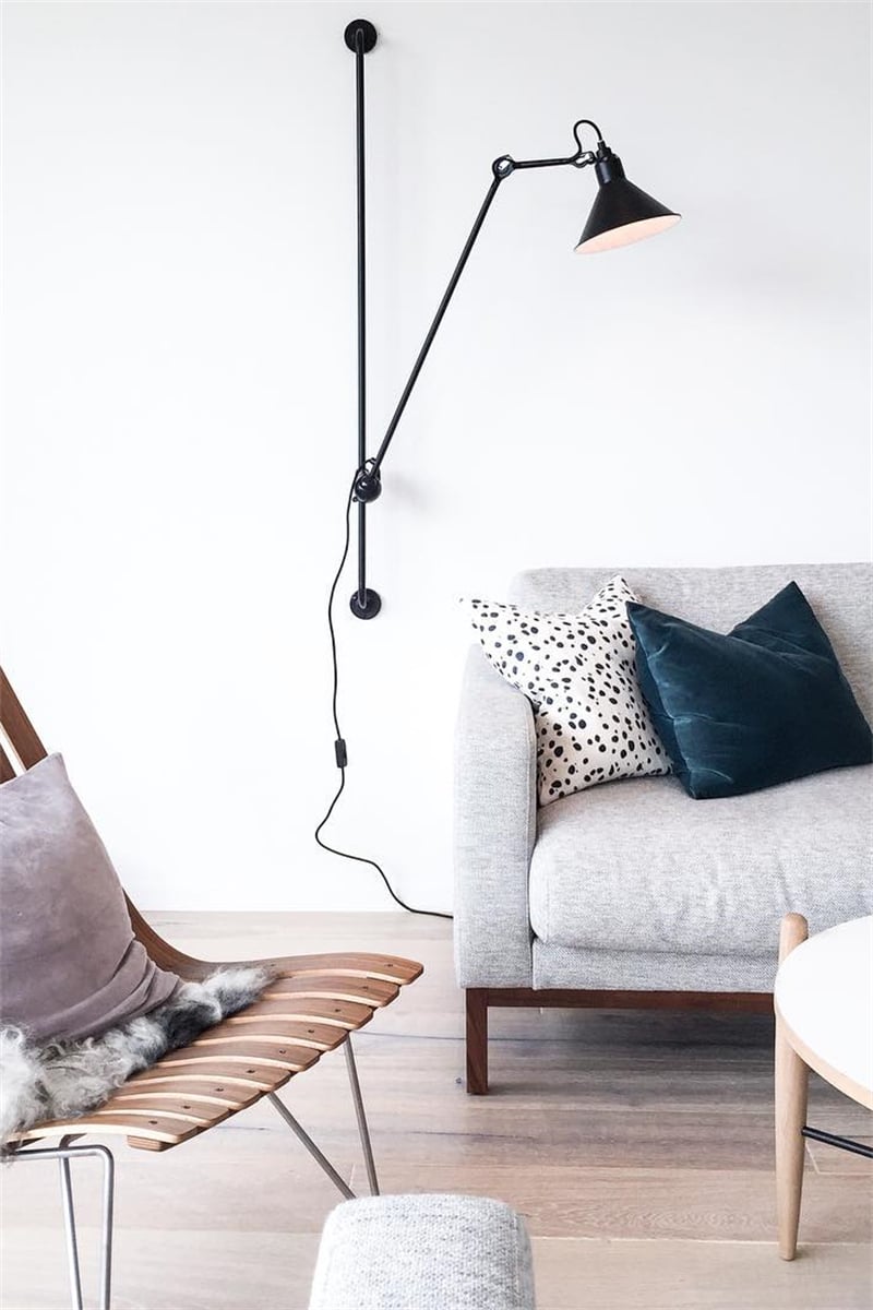 Industrial Lampe Gras Wall Light for Reading Nook - Cueteks
