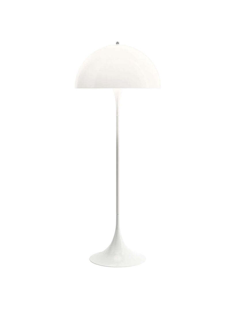 Mid-Century Acrylic Panthella Floor Lamp in White - Cueteks