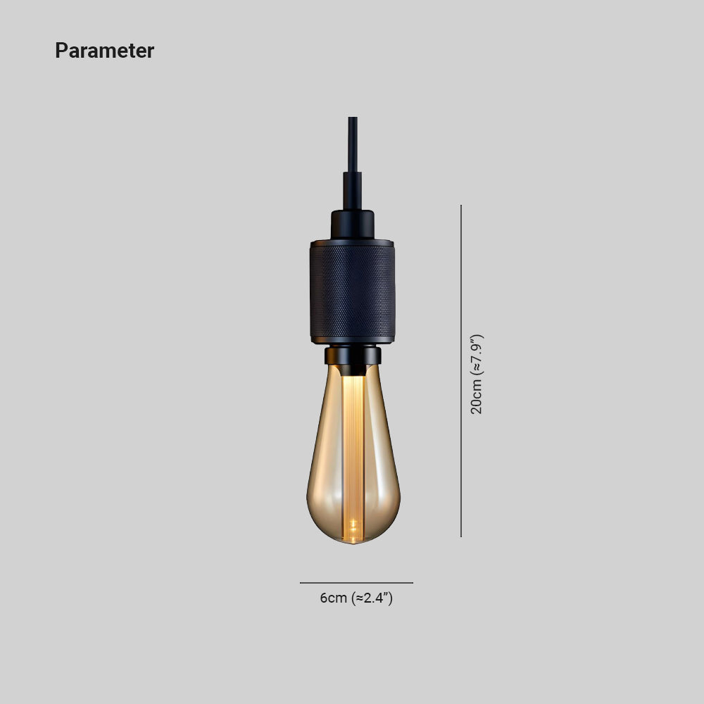 Cooley diagram showing 20 cm height and 6 cm width for the pictured holder and bulb