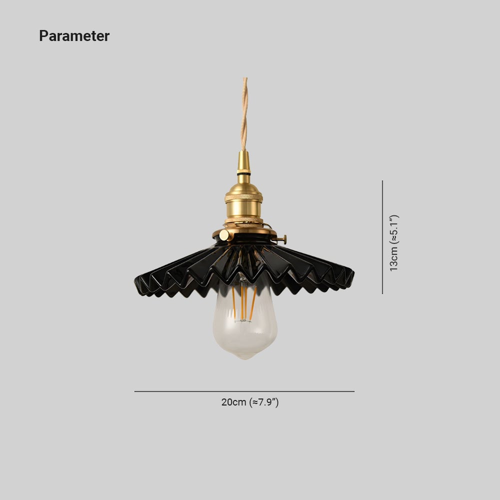 Alessio diagram labels a 20 cm shade width and 13 cm fitting-and-shade height, excluding bulb and cord.