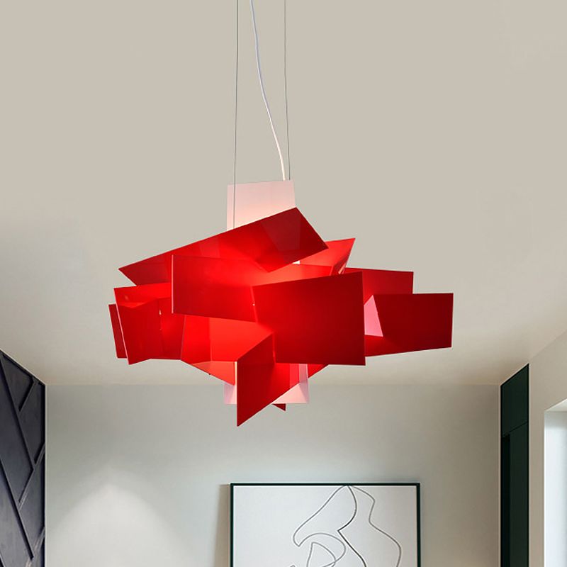 Renée red pendant pictured above framed wall art