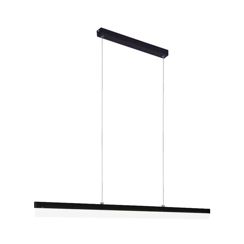 Edge bar pendant on two suspension wires against a plain background.