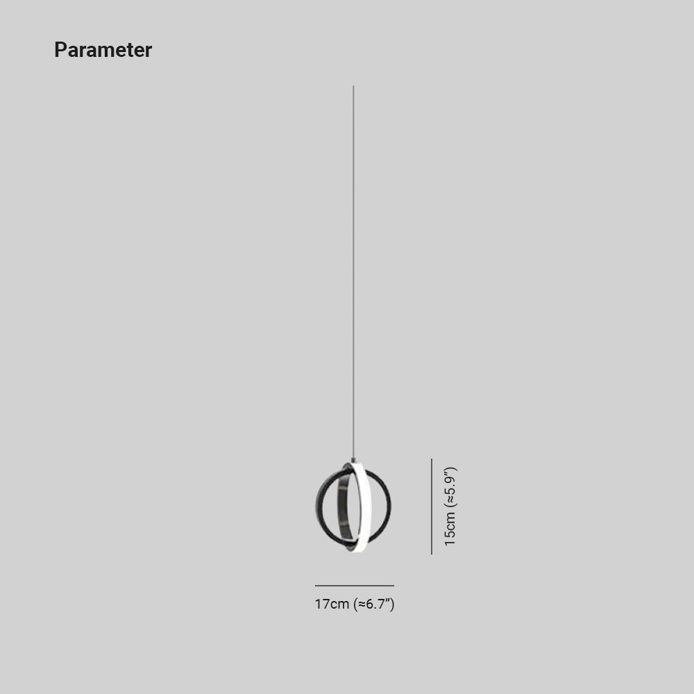 Lynch diagram showing a 17 cm width and 15 cm body height, excluding the hanging cord.