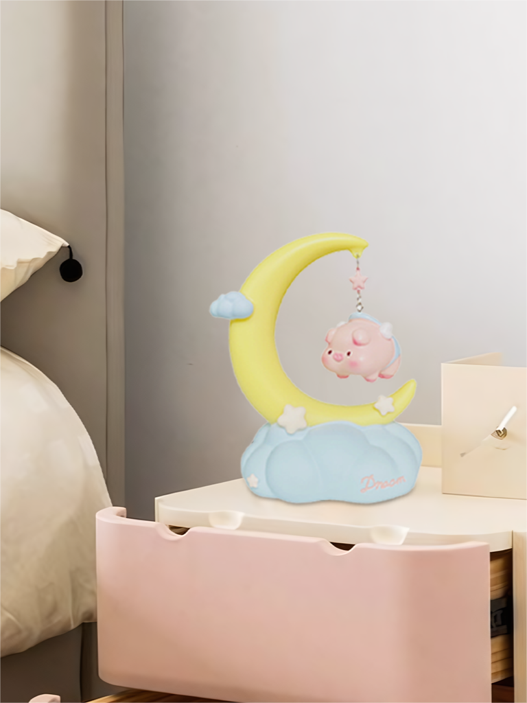 Oinky Pink Piggy Bedside Night Lamp - Cueteks