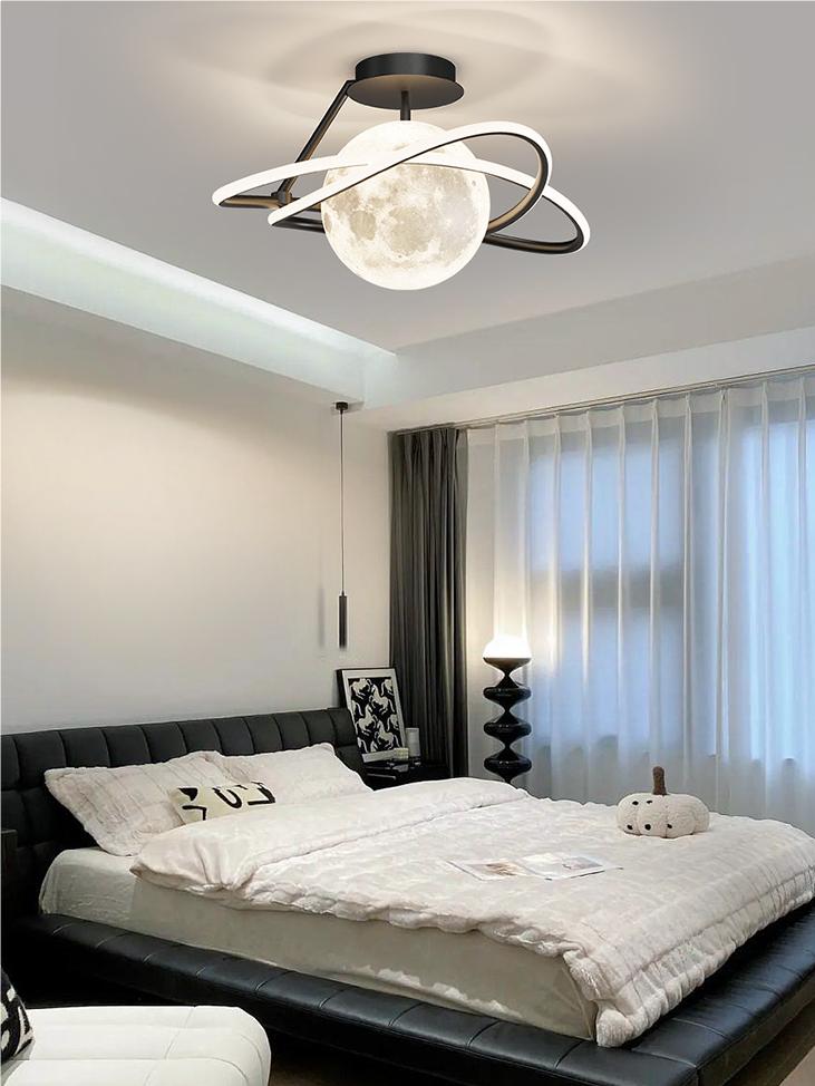Modern Minimalist Nordic Creative Moon Ceiling Light - Cueteks
