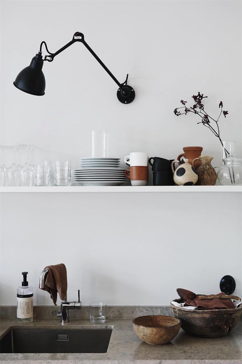 Industrial Lampe Gras Wall Light for Reading Nook - Cueteks