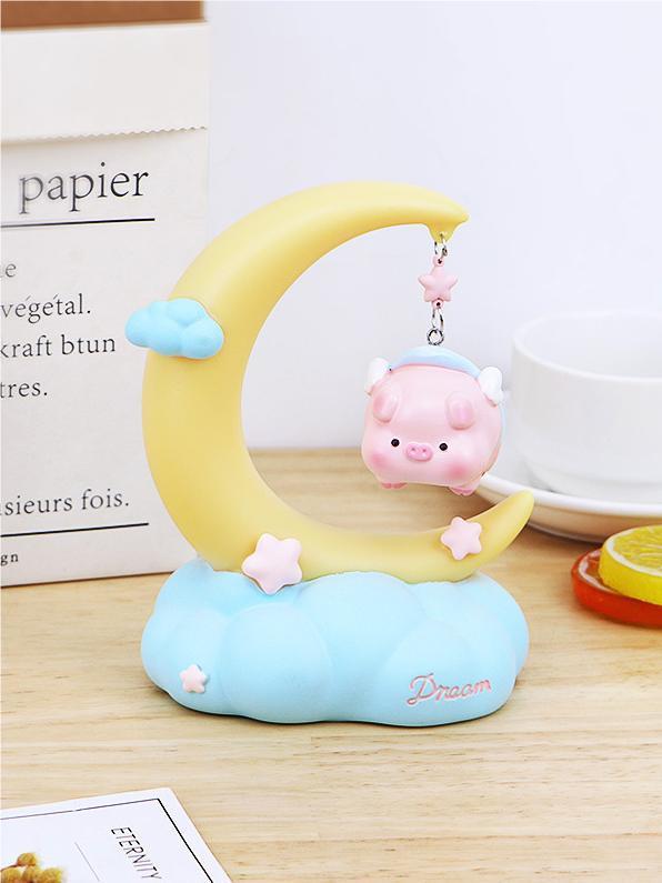 Oinky Pink Piggy Bedside Night Lamp - Cueteks