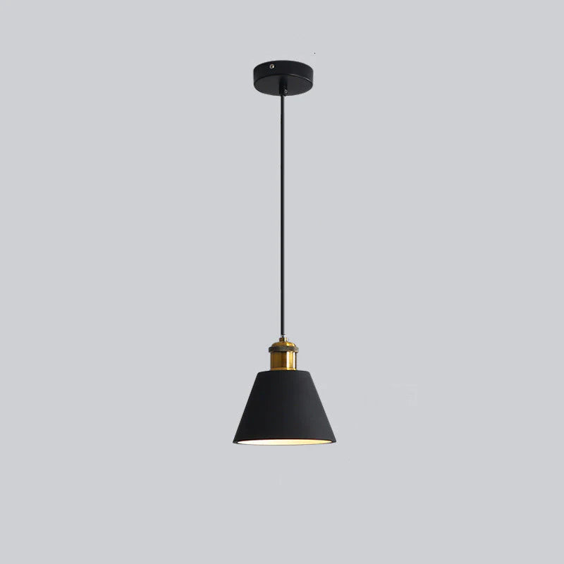 Black Morandi Style B pendant with a short flared shade.