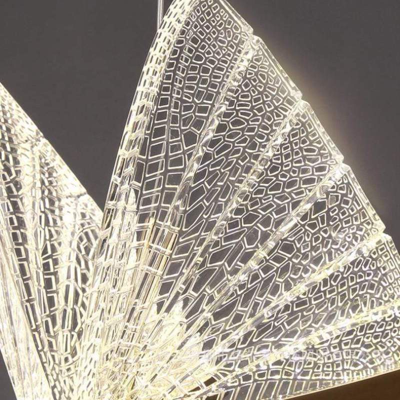 Detail of the fine pattern on the Kady pendant wings