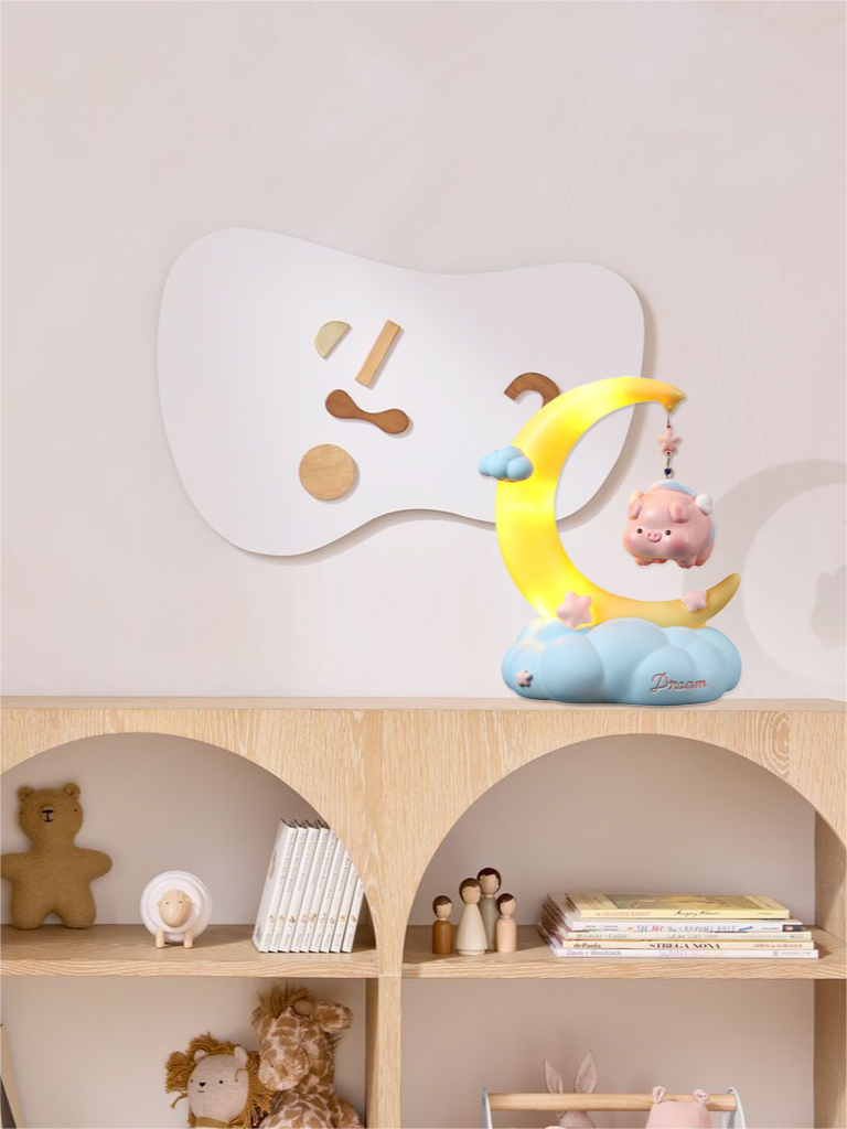 Oinky Pink Piggy Bedside Night Lamp - Cueteks