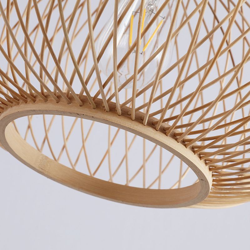 Lower opening and interlaced surface detail of the Ritta pendant shade