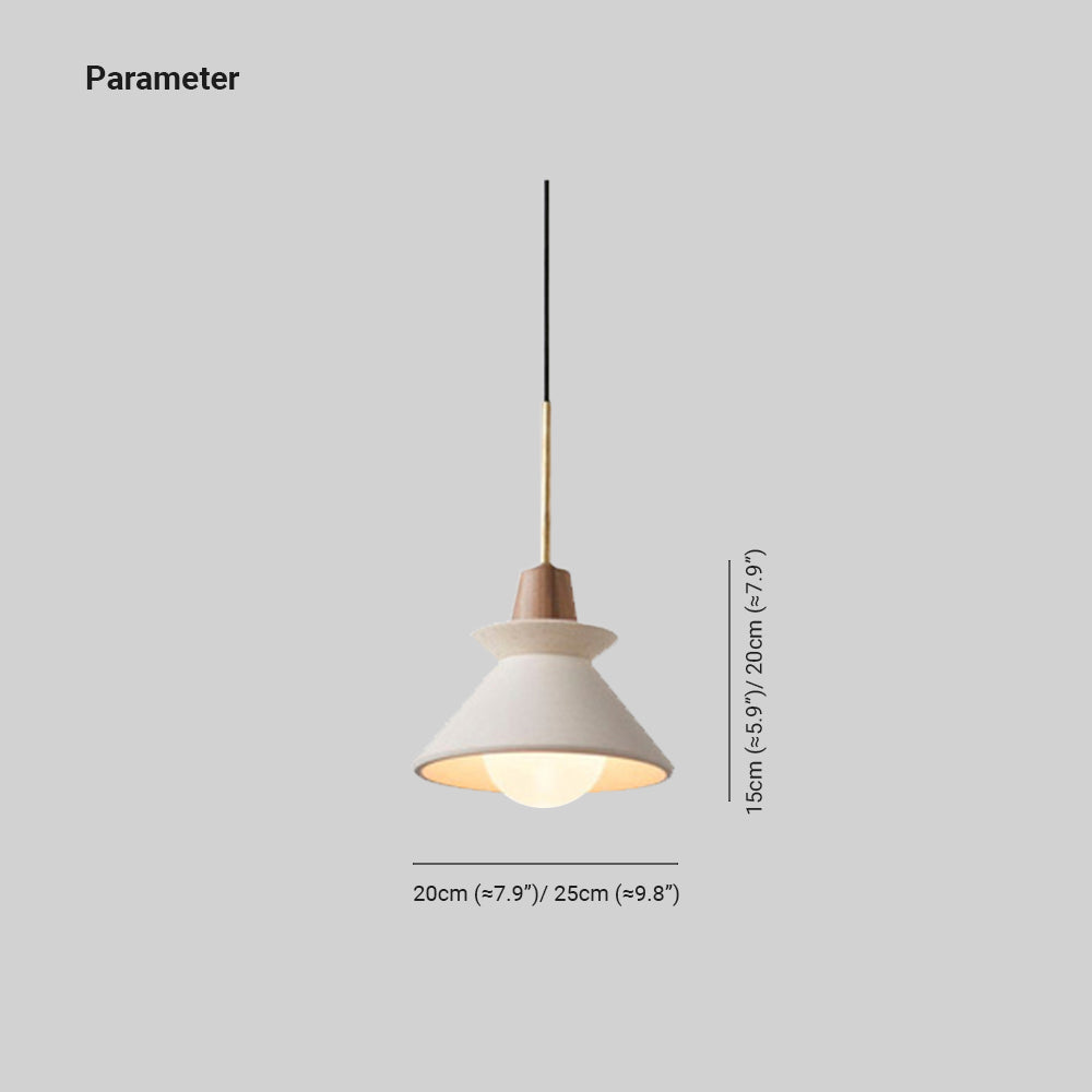 Ozawa dimension image lists 20 and 25 cm widths with 15 and 20 cm shade-assembly heights.