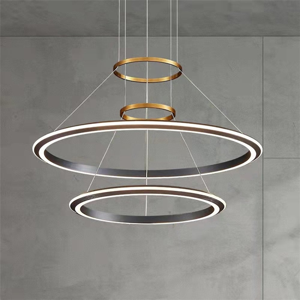 Arisha two-ring variant with gold-tone suspension links and white illuminated edges
