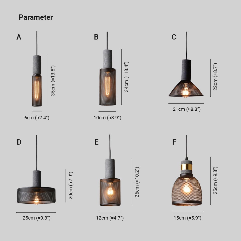 Zaid A–F body dimension chart