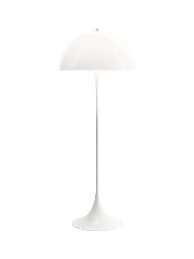 Mid-Century Acrylic Panthella Floor Lamp in White - Cueteks