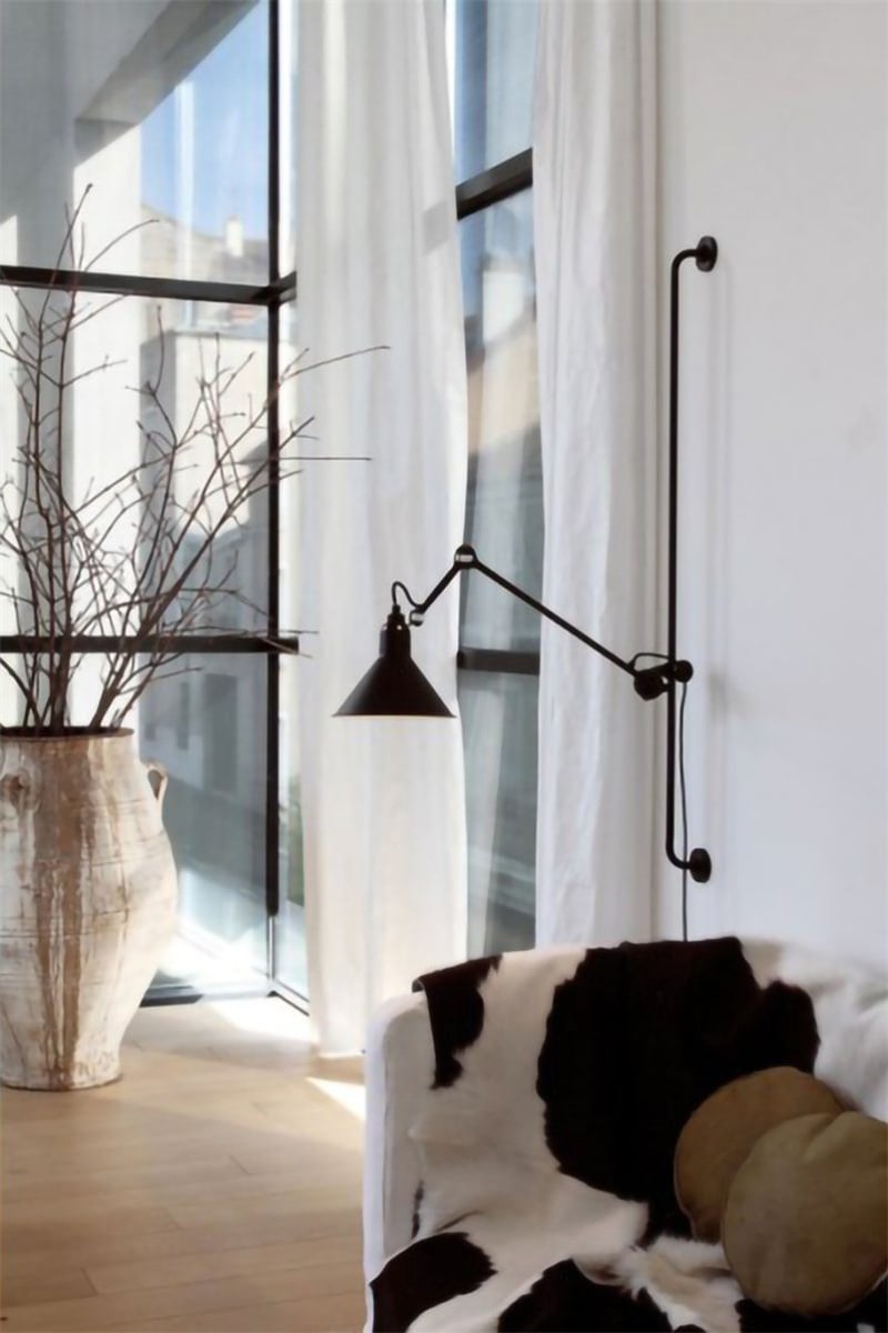 Industrial Lampe Gras Wall Light for Reading Nook - Cueteks