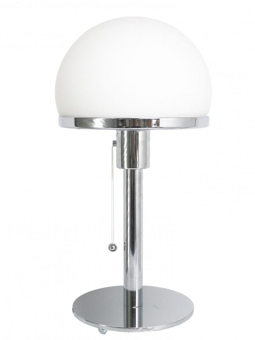 Minimalist Metal and Glass Bauhaus LED Table Lamp - Cueteks