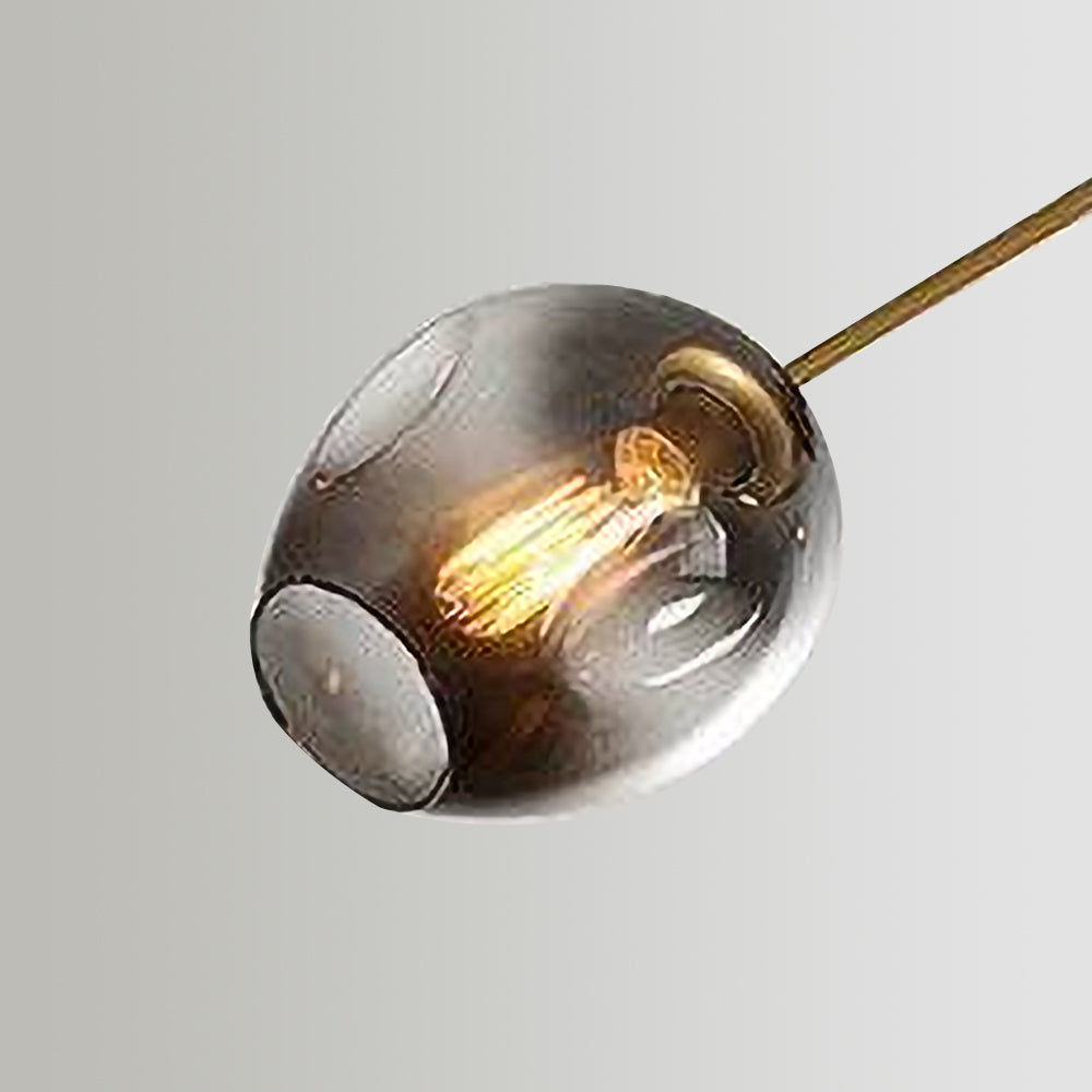 Valentina Modern Bubble Metal Pendant Light, Black/Gold - Cueteks