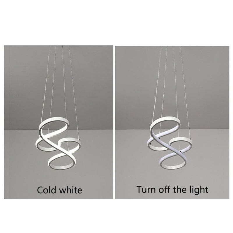 White loop pendant pictured cold white and switched off