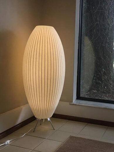 White Nelson Ball Shape Tripod Table Lamp - Cueteks