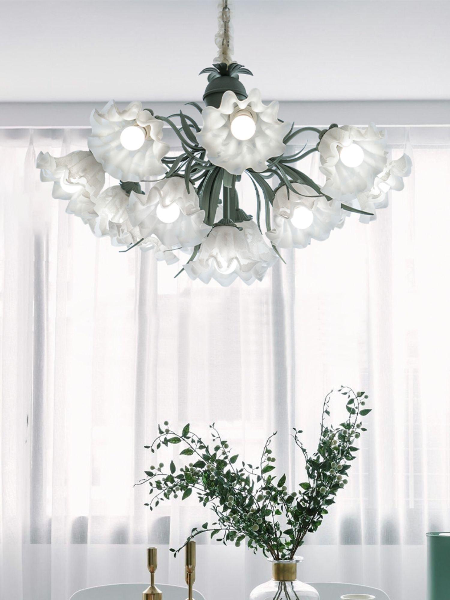 Lily of the Valley Flower Chandelier - Cueteks