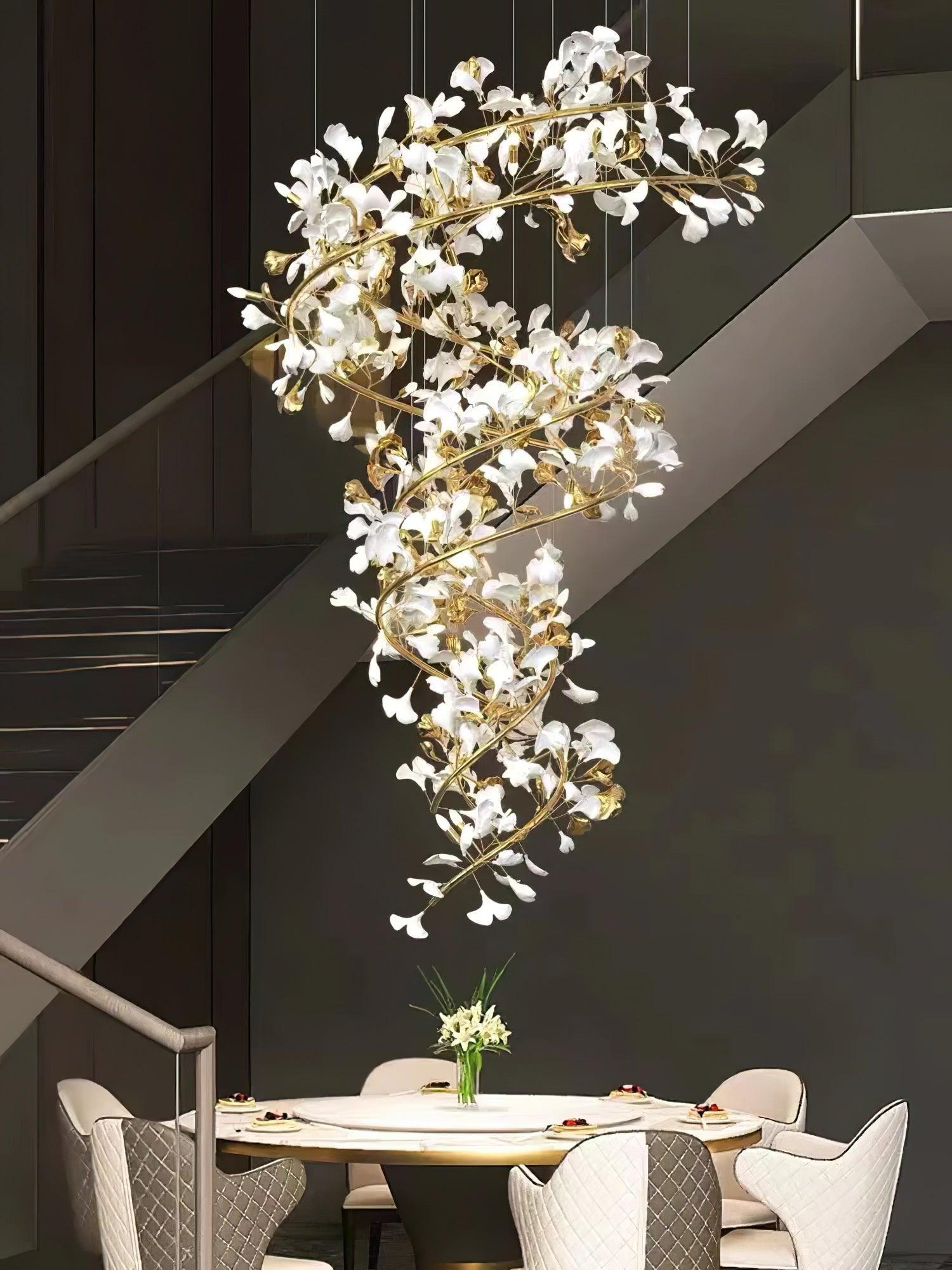 Gingko Chandelier F - Cueteks