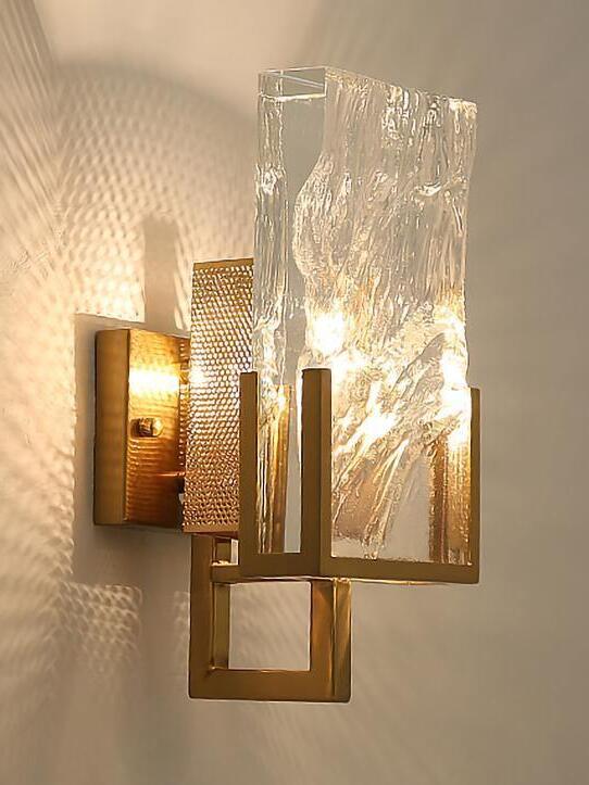 Illuminated Crystal panel with square lower loop