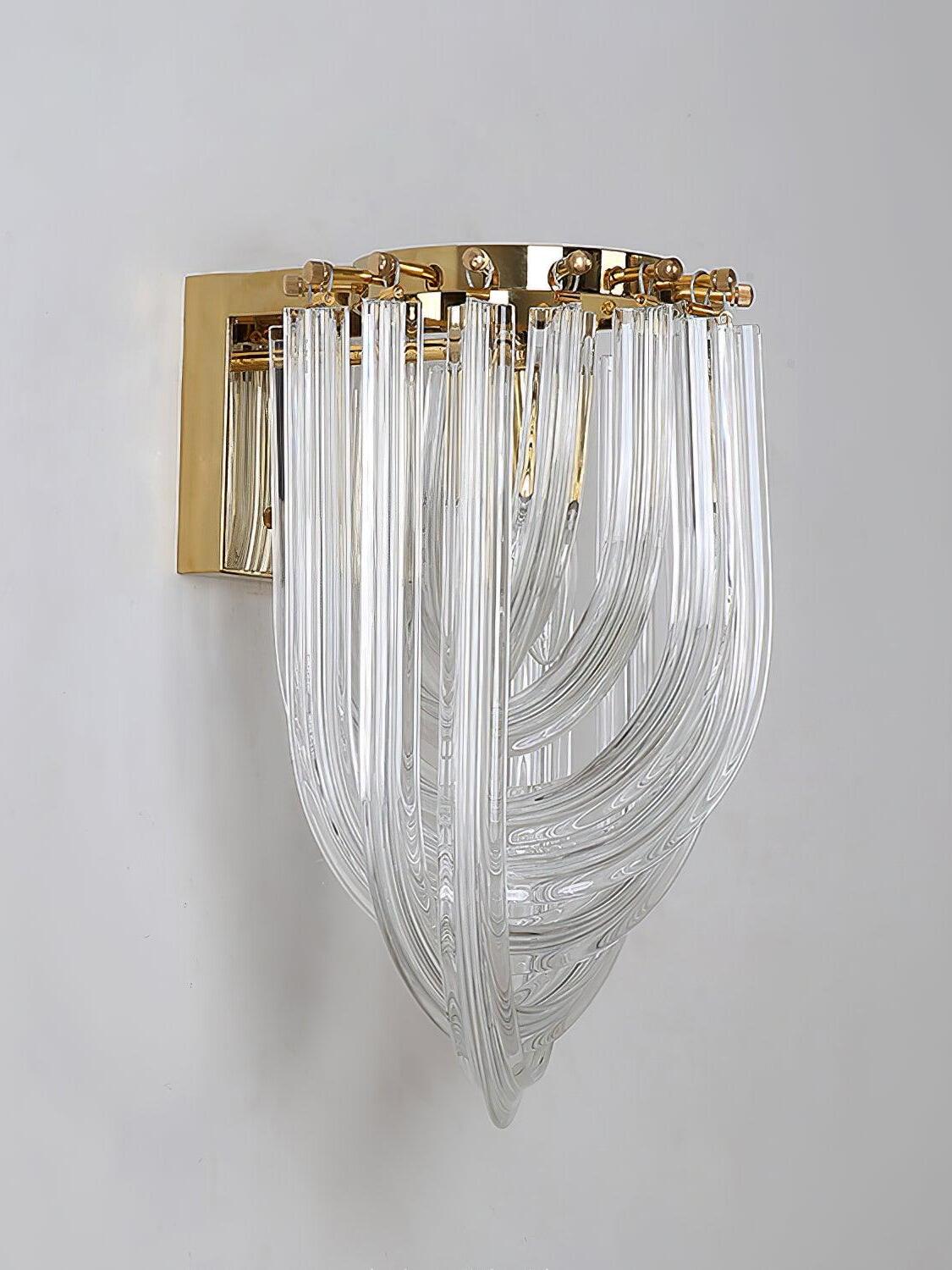Mid Century Trevi Murano Elegant Wall Lamp - Cueteks