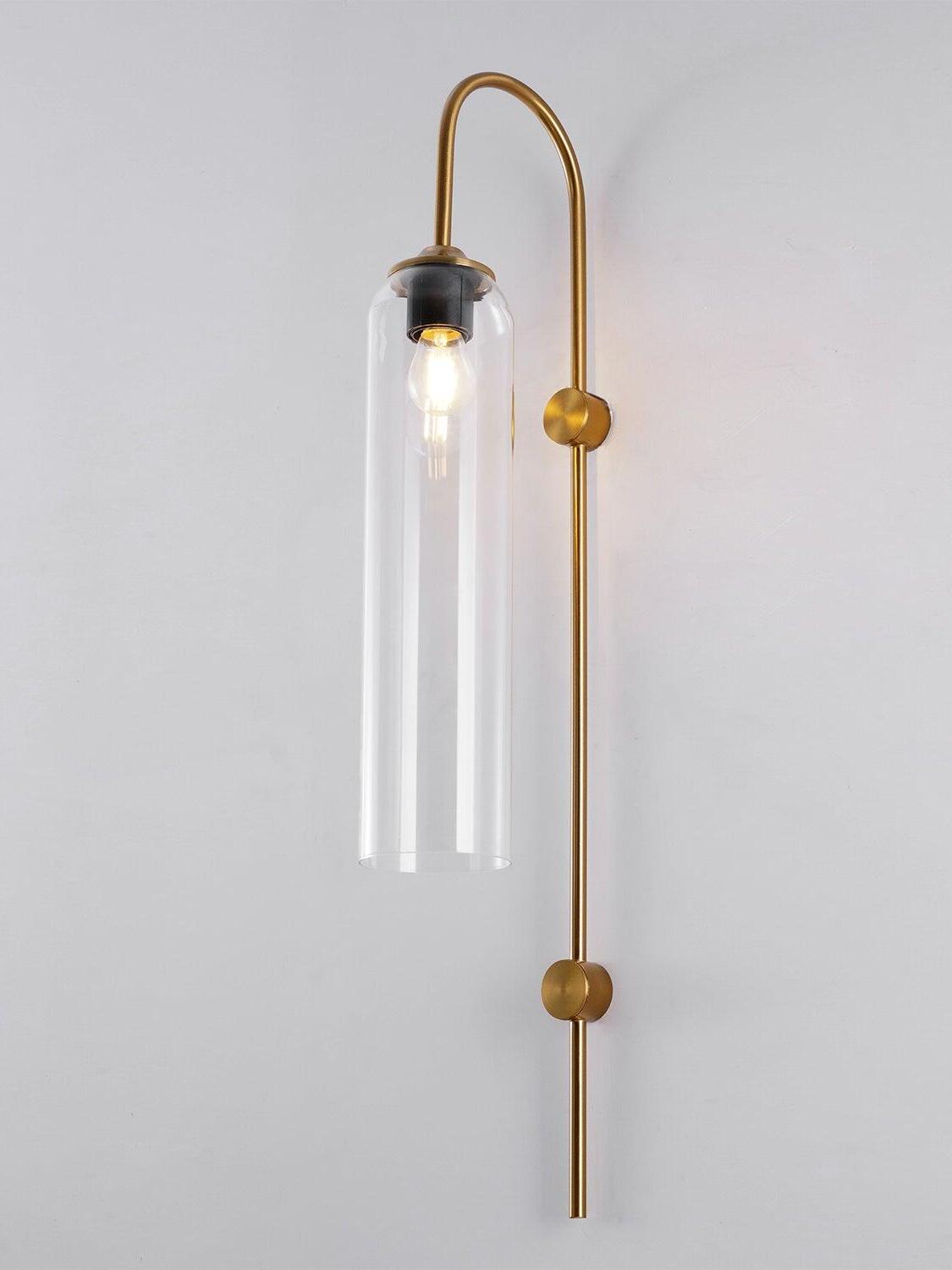 Clear glass option with Gold hardware