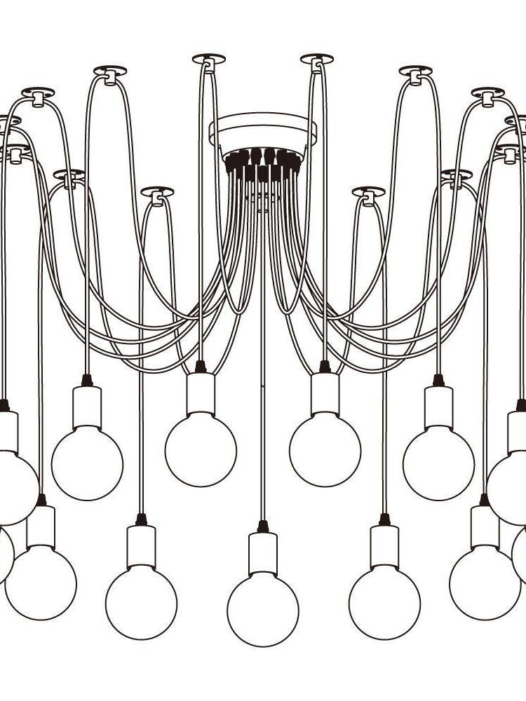 Spider Ceiling Chandelier - Cueteks