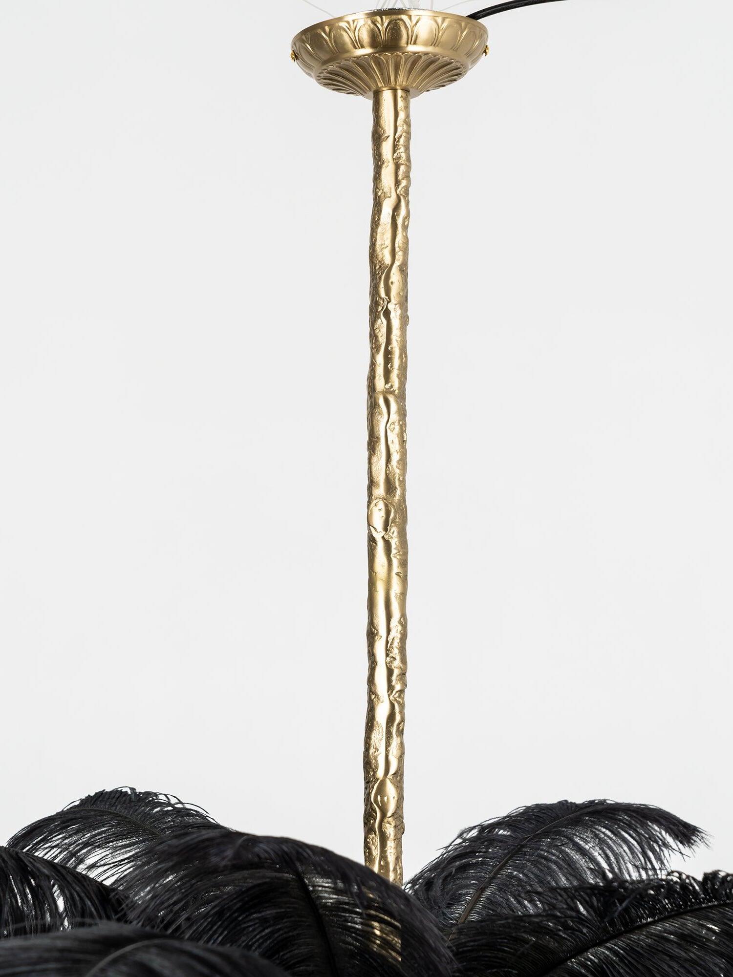 Ostrich Feather Chandeliers - Cueteks
