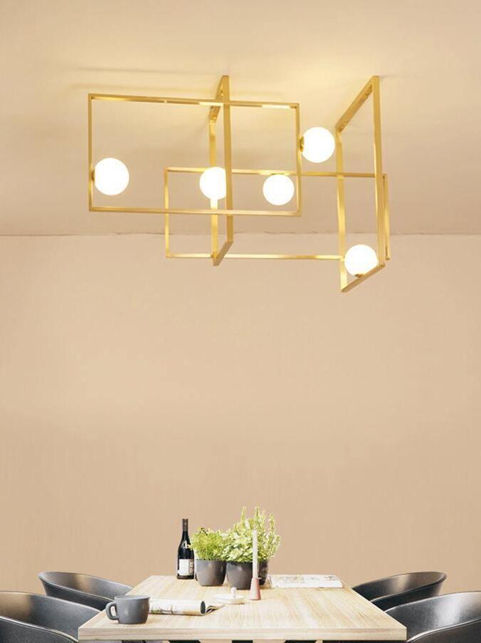 Mondrian Glass Ceiling Light - Cueteks