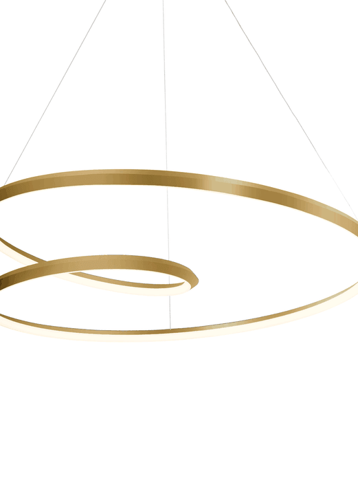 Gold Ampersand loop with pale illuminated lower edge